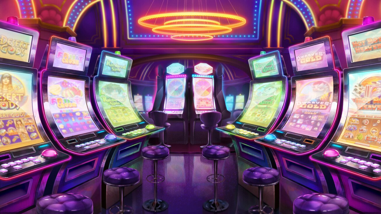 lv22 လောင်းကစား ပလက်ဖောင်းတွင် Slots ကစားနေသောမြင်ကွင်း